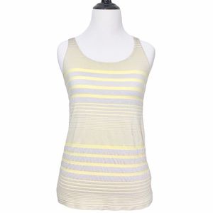 NEW Poly Rayon stripe stretchy tank top